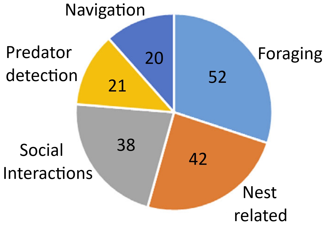 Possible functions of olfaction in birds