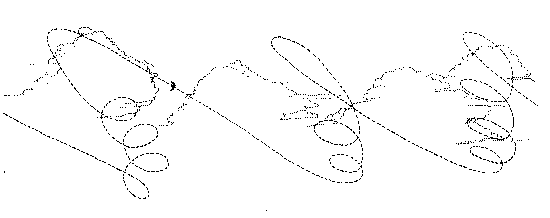 Drawing showing use of successive thermals to fly long distances